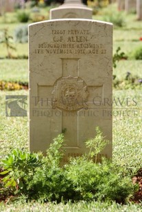 BEIRUT WAR CEMETERY - ALLEN, C F