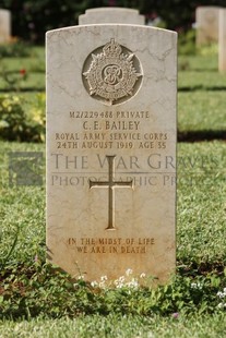 BEIRUT WAR CEMETERY - BAILEY, C E