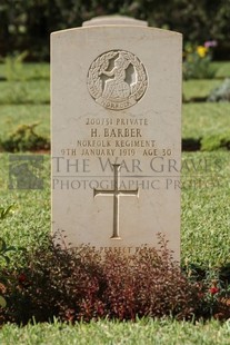 BEIRUT WAR CEMETERY - BARBER, HUGH