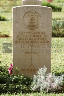 BEIRUT WAR CEMETERY - BARROWS, JOHN CECIL RUSSELL