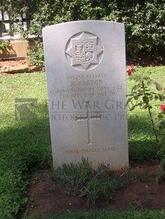 BEIRUT WAR CEMETERY - BARTON, H