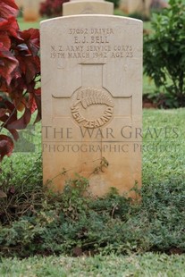 BEIRUT WAR CEMETERY - BELL, EDGAR JAMES