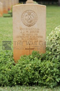 BEIRUT WAR CEMETERY - BERTIE, JAMES JOHN WILLIAM