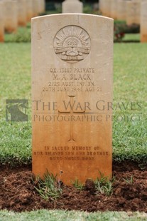 BEIRUT WAR CEMETERY - BLACK, MERVYN ARTHUR