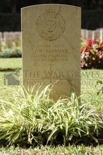 BEIRUT WAR CEMETERY - BLOXHAM, J W