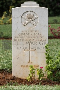 BEIRUT WAR CEMETERY - BOAK, GEORGE KILPATRICK