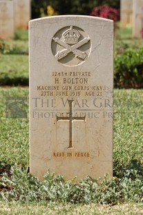 BEIRUT WAR CEMETERY - BOLTON, HAROLD