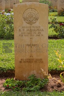 BEIRUT WAR CEMETERY - BREAKSPEAR, HENRY WILLIAM