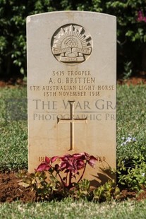 BEIRUT WAR CEMETERY - BRITTEN, ALBERT OSCAR