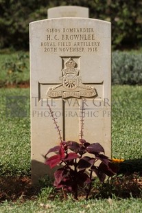 BEIRUT WAR CEMETERY - BROWNLEE, H C