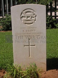 BEIRUT WAR CEMETERY - BROWN, R