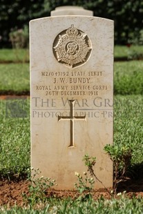 BEIRUT WAR CEMETERY - BUNDY, J W