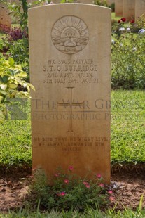 BEIRUT WAR CEMETERY - BURRIDGE, STANLEY THOMAS GEORGE