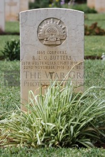 BEIRUT WAR CEMETERY - BUTTERS, RICHARD LESLIE OLIVER