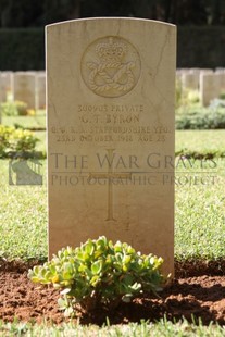 BEIRUT WAR CEMETERY - BYRON, GEORGE THOMAS