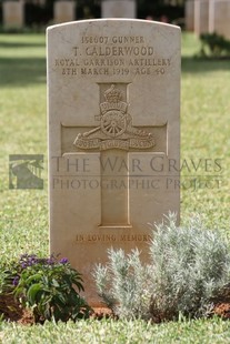 BEIRUT WAR CEMETERY - CALDERWOOD, THOMAS