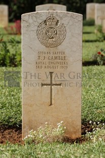 BEIRUT WAR CEMETERY - CAMBLE, TJ