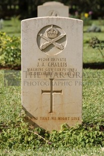 BEIRUT WAR CEMETERY - CHALLIS, JOSEPH ARTHUR