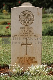 BEIRUT WAR CEMETERY - CLARK, C