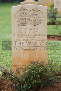 BEIRUT WAR CEMETERY - CLEVELAND, HAROLD