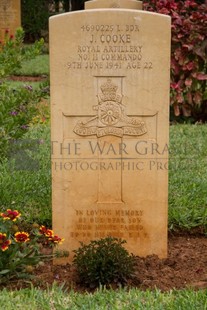 BEIRUT WAR CEMETERY - COOKE, JOHN