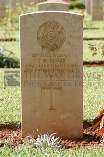 BEIRUT WAR CEMETERY - COOKE, J W