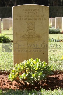 BEIRUT WAR CEMETERY - COOKE, STANLEY