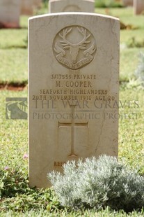 BEIRUT WAR CEMETERY - COOPER, E