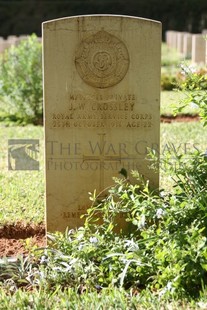 BEIRUT WAR CEMETERY - CROSSLEY, J W