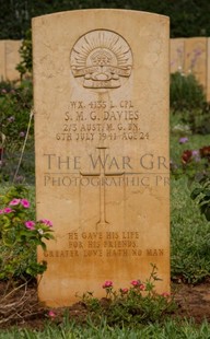 BEIRUT WAR CEMETERY - DAVIES, STEWART MAITLAND GEORGE