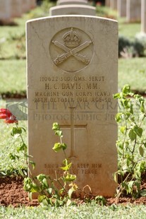 BEIRUT WAR CEMETERY - DAVIS, HERBERT CHOPE