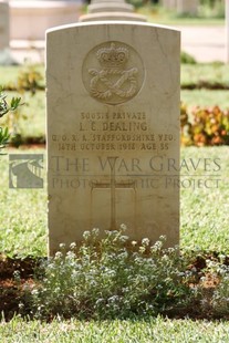 BEIRUT WAR CEMETERY - DEALING, LEWIS CHARLES