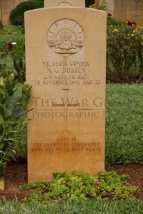 BEIRUT WAR CEMETERY - DOBBIN, NORMAN GEORGE