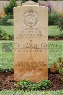 BEIRUT WAR CEMETERY - DODSWORTH, HERBERT