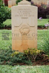 BEIRUT WAR CEMETERY - DOUGAN, JOHN MONTAGUE