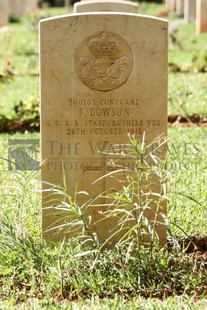 BEIRUT WAR CEMETERY - DOWSON, F