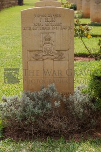 BEIRUT WAR CEMETERY - ELLIS, FRED