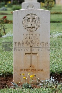 BEIRUT WAR CEMETERY - EVANS, ALFRED