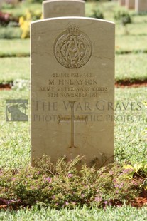 BEIRUT WAR CEMETERY - FINLAYSON, M