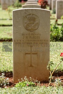 BEIRUT WAR CEMETERY - FORBES, JAMES HENDERSON