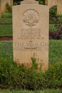 BEIRUT WAR CEMETERY - GALLWAY, FRANCIS JOSEPH