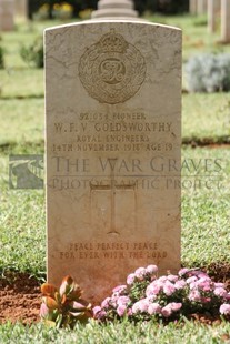 BEIRUT WAR CEMETERY - GOLDSWORTHY, WILLIAM FREDERICK VOYSEY