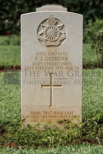 BEIRUT WAR CEMETERY - GOSHAWK, P J