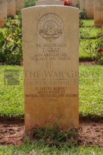 BEIRUT WAR CEMETERY - GRAY, THOMAS