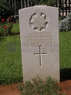 BEIRUT WAR CEMETERY - GREENWOOD, HENRY THOMAS