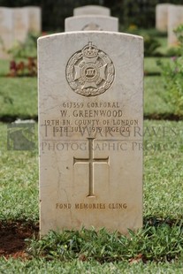 BEIRUT WAR CEMETERY - GREENWOOD, WILLIAM