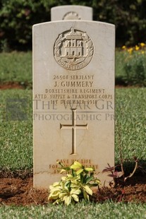 BEIRUT WAR CEMETERY - GUMMERY, JOHN