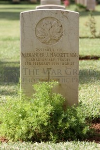 BEIRUT WAR CEMETERY - HACKETT, ALEXANDER JOSEPH