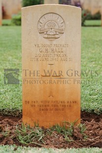 BEIRUT WAR CEMETERY - HALL, GEORGE HAROLD