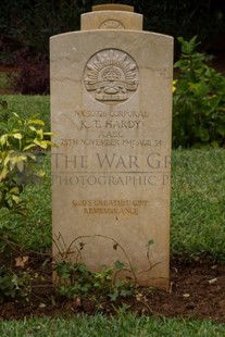 BEIRUT WAR CEMETERY - HARDY, KEITH TASMAN